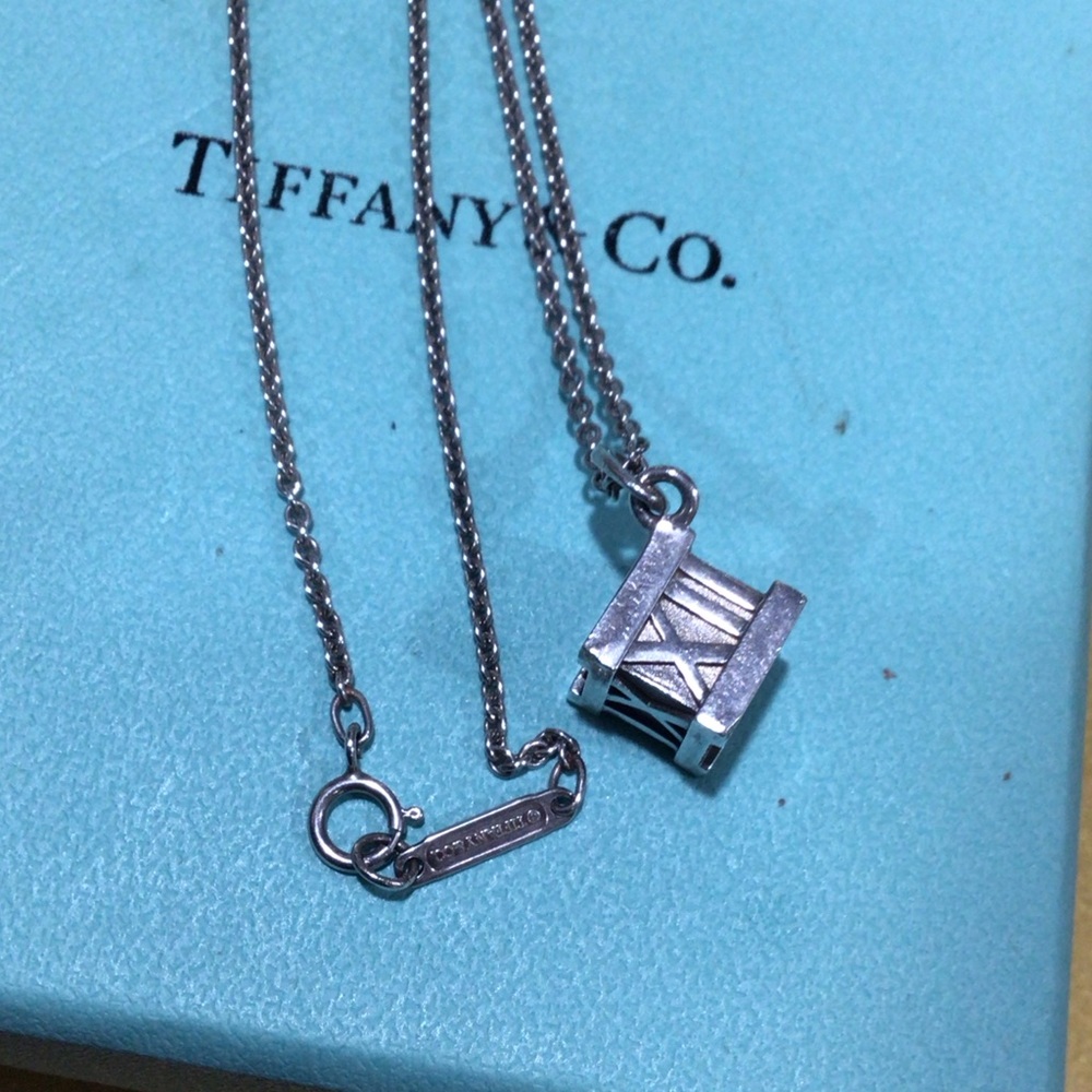 Tiffany & Co. Silver Atlas Pendant Necklace $499 retail